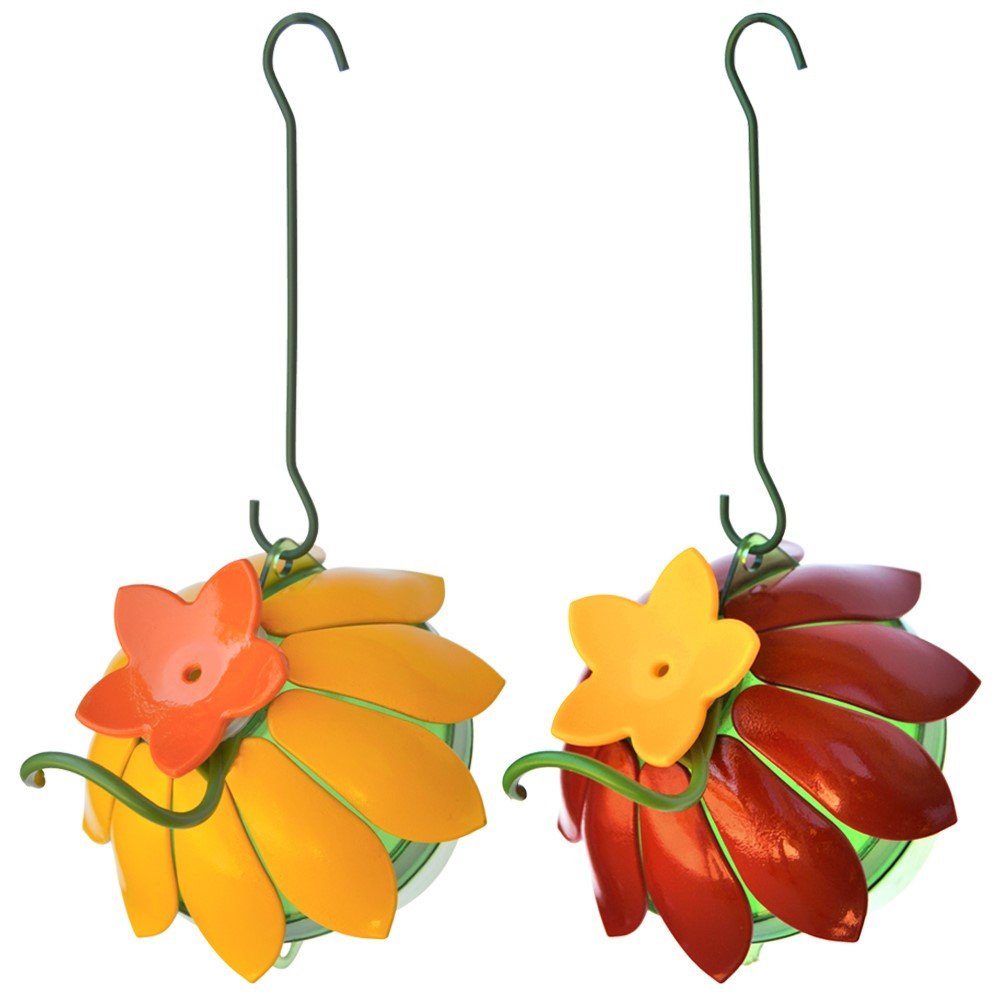 Wild Wings Red/Yellow Hummingbird Feeder for Birds (2-Pack)